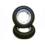 COPPIA DI CERCHI TUBELESS CON MICHELIN S83 MONTATA 3,50X10 - GRIGIO