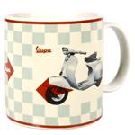 TAZZA IN CERAMICA DECORATA VESPA 8,5X12cm - VESPA ANNI 60
