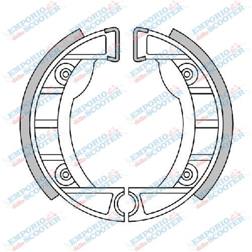 GANASCE FRENO POSTERIORI POLINI - PIAGGIO CIAO - BRAVO - GRILLO - SI - SUPERBRAVO - Ø 105X20