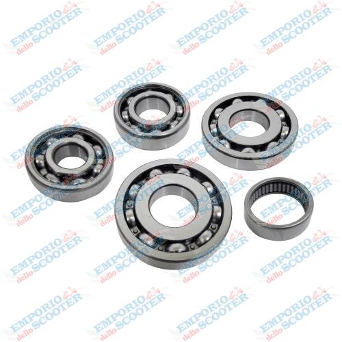 KIT 5 ROULEMENTS POUR RÉVISION MOTEUR VESPA 125 SUPER VNC DU CHÂSSIS 24900 - 150 SUPER VBC DU CHÂSSIS 70200 AU 412373