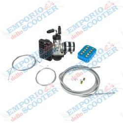 KIT CARBURATORE 19MM DELL'ORTO PER COLLETTORE ORIGINALE VESPA FARO BASSO VM1 VM2 VN1 VN2 VL1 VL2 VL3 VB1