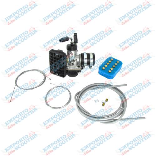 KIT CARBURATORE 19MM DELL'ORTO PER COLLETTORE ORIGINALE VESPA FARO BASSO VM1 VM2 VN1 VN2 VL1 VL2 VL3 VB1