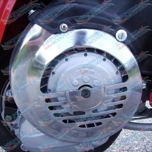CHROME FLYWHEEL COVER SHROUD VESPA 50 90 ET3 PRIMAVERA