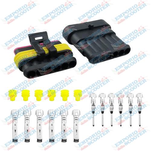 CONNECTEUR ÉLECTRIQUE 6 BROCHES ÉTANCHE À VERROUILLAGE RAPIDE