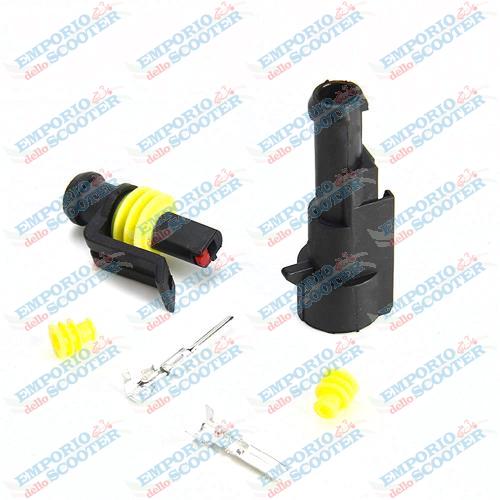 WATERPROOF 1-PIN ELECTRICAL CONNECTOR WITH QUICK-LOCK