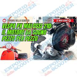 MOTOR VESPA MALOSSI 210CC - VÁLVULA ROTATIVA