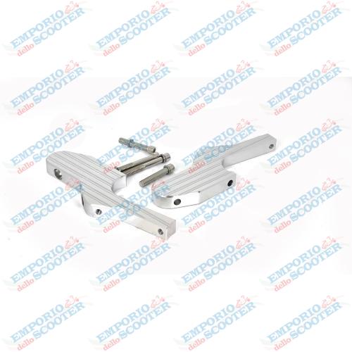 ESTENSIONI POGGIAPIEDI ALLUMINIO LUCIDE - RIALZO PEDANE VESPA GT GTS GTV