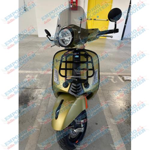 PORTE-BAGAGES AVANT POUR VESPA SCOOTER GTS HPE - STYLE ORIGINE - NOIR BRILLANT