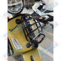 PORTE-BAGAGES AVANT POUR VESPA SCOOTER GTS HPE - STYLE ORIGINE - NOIR BRILLANT
