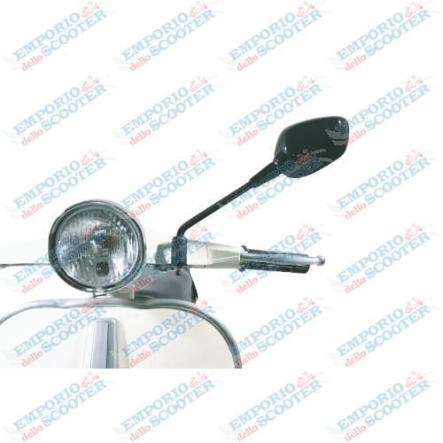 BLACK RIGHT MIRROR FOR VESPA GTS AND CLASSIC MODELS