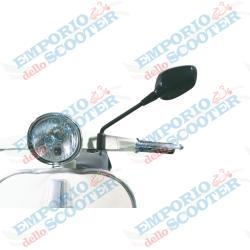 BLACK LEFT MIRROR FOR VESPA GTS AND CLASSIC MODELS
