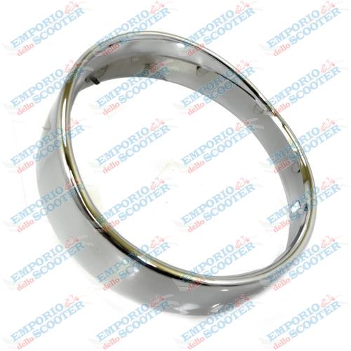 CHROME HEADLIGHT RIM VESPA MARKED SIEM - VNB VBA VBB GS