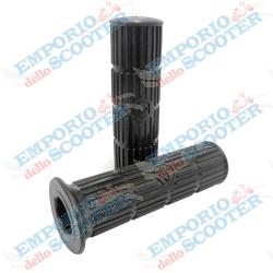 MANOPOLE NERE A RIGHE CON LOGO ESAGONALE