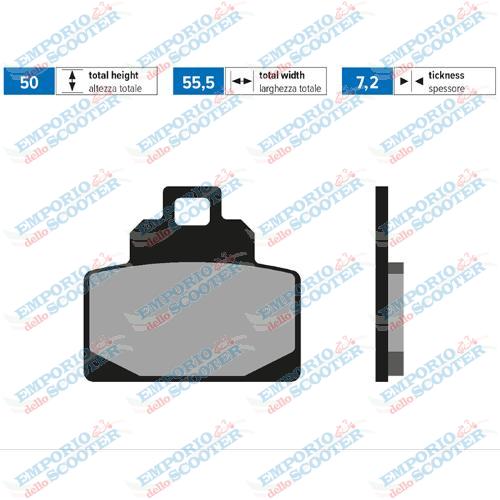 PASTIGLIE FRENO POLINI ORIGINAL VESPA GTS DAL 2022 POSTERIORI 
