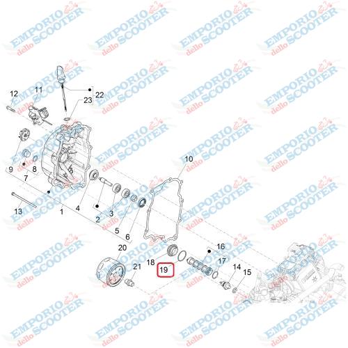 O-RING FILTRO OLIO PIAGGIO - VESPA GTS GTV PRIMAVERA SPRINT ET4 LX S