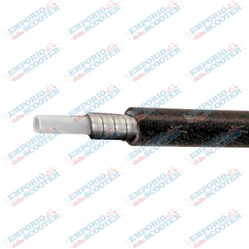 Rotolo guaina freno a filo piatto con inserto in PVC - nero, 50 m