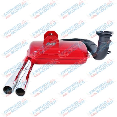Pot d'Ã©chappement EVOK 2.0 Racing Piaggio Vespa PX-VNB-GT-GTR-Super-150 VBA-VBB-GL-Sprint-Super 125-150cc