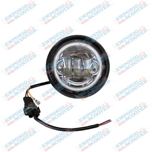 Luz delantera completa Iron led Fondo Cromado EVOK Piaggio Vespa 125cc primavera et3