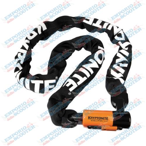 Candado cadena integrada EVOLUTION SERIES 4 - 160 cm, negro naranja