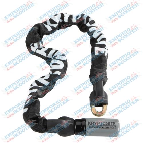 Candado cadena integrada KRYPTOLOK SERIES 2 - 150 cm, negro plata
