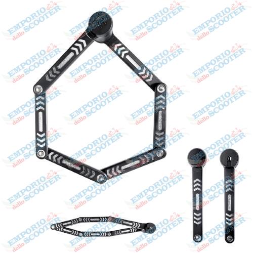 Antivol pliable KRYPTOLOCK 685 - Noir argent