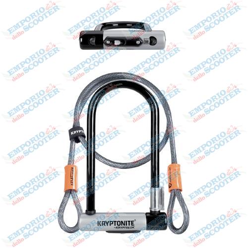 Antivol U KRYPTOLOK STANDARD AVEC CABLE - Noir argent