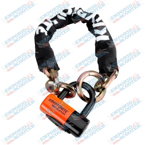 Chaine NEW YORK NOOSE 1275 et cadenas EVOLUTION SERIES 4 - orange noir