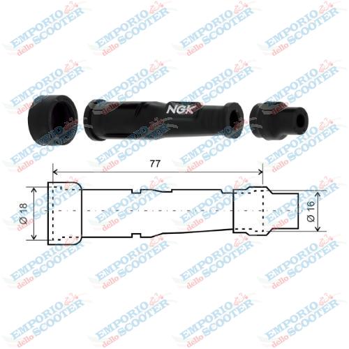 CAPPUCCIO CANDELA NGK SD05F STOCK 8022