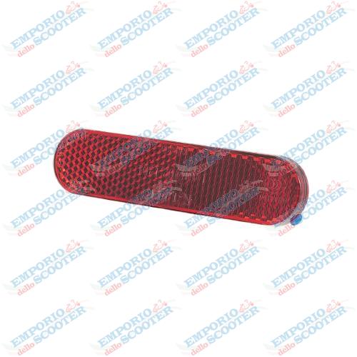 RMS Red rounded reflector - adhesive