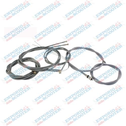 Kit cÃ¢bles de transmission RMS Classic tÃ©flon spÃ©cial Piaggio Vespa 50cc