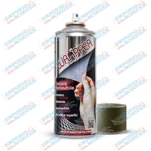 Bomboletta vernice rimovibile Wrapper grigio verde 400ml