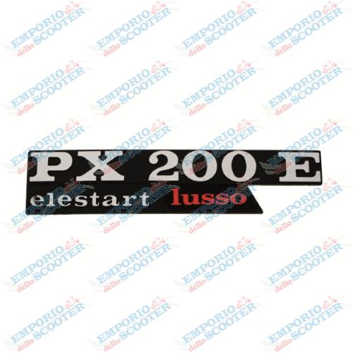 TARGHETTA COFANO LATERALE  PIAGGIO VESPA PX200E ELESTART LUSSO 
