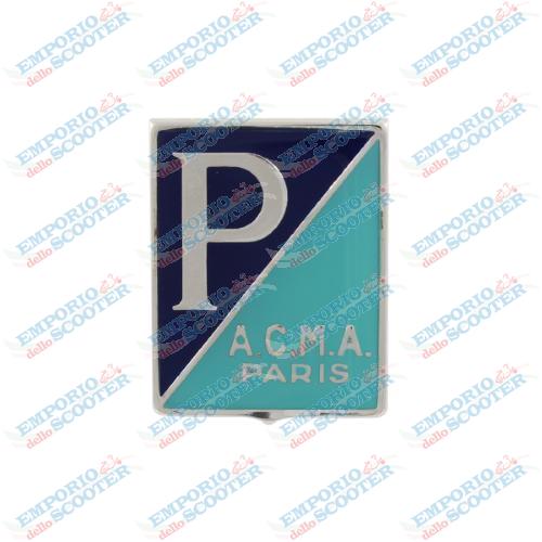PLACA SCUDETTO  PIAGGIO GENOVA VESPA ACMA 125-150(54-56)