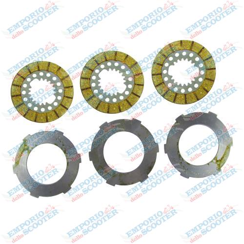 DISCOS EMBRAGUE VESPA VN1 VN2 VNA VL1 VL2 VL3 VB1 (KIT DE 6 PIEZAS)
