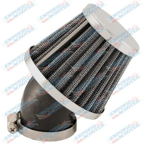 FILTRO ARIA NYPSO RACING METALLICO D35MM INCLINATO LUNGO