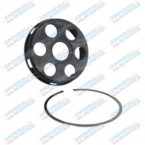 PINASCO RING CLUTCH 2.0 FORGED CLUTCH COVER WITH REINFORCEMENT RING – VESPA 125–150 MODELS WITH 6 SPRINGS