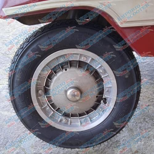 RUOTE MONTATE (CERCHIO TUBELESS SCOMPONIBILE + MICHELIN S83 3.50-10) - GRIGIO BORDO ALLUMINIO