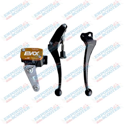 BRAKE MASTER CYLINDER EVOK IRON BRAKE P11 FOR VESPA ET3 - BLACK & ORANGE