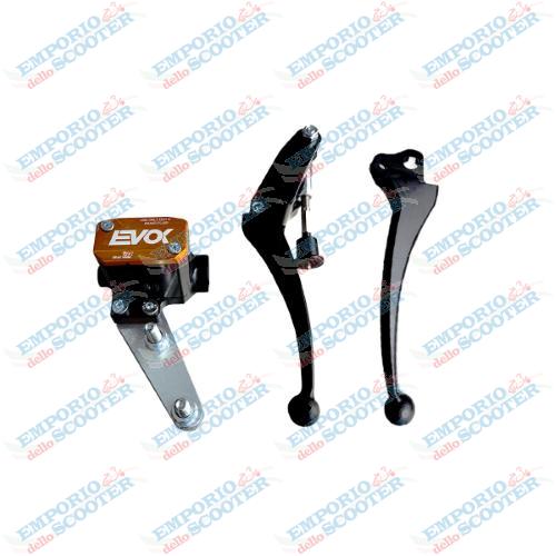 BRAKE MASTER CYLINDER EVOK IRON BRAKE P11 FOR VESPA PK - BLACK & ORANGE
