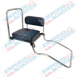 FOLDING REAR SEAT PIAGGIO VESPA 125-150CC BLACK 60S-70S-80S