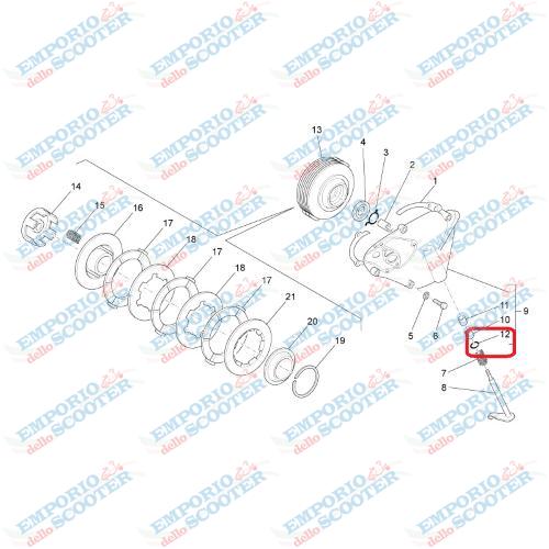 O-RING LEVA FRIZIONE VESPA PK XL2 HP FL - APE