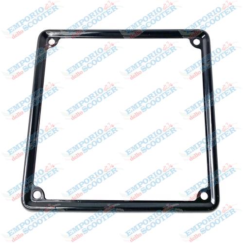 CORNICE TARGA METALLO DI COLORE NERO 180x180 mm