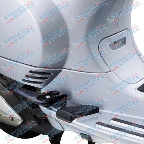 BLACK FLOORBOARD FOOTRESTS FOR VESPA LX
