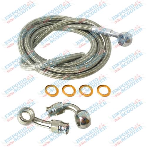 BRAIDED BRAKE HOSE KIT FOR VESPA DISC BRAKE