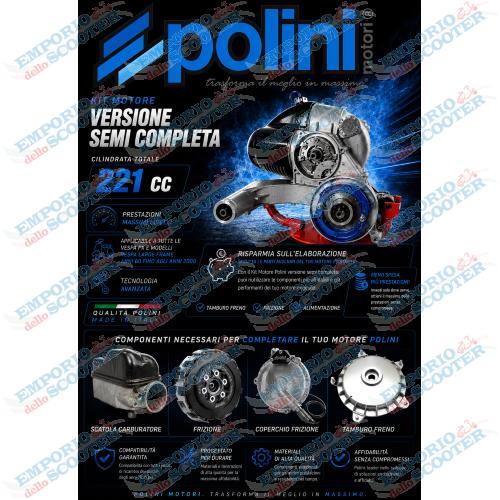 KIT MOTORE POLINI PX - 221cc SEMICOMPLETO