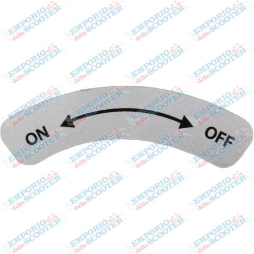ADESIVO ON-OFF (PK 50 PK 125 XL XL2)