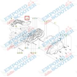 CORNETTO ASPIRAZIONE VESPA GTS 310 - GTV 310 (MANICOTTO)