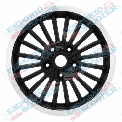 CERCHIO NERO BORDO LUCIDO VESPA GTS