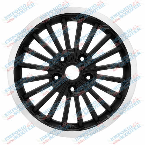 CERCHIO NERO BORDO LUCIDO VESPA GTS
