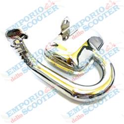 CHROMED EXHAUST FOR VESPA PX125–150 – TS
